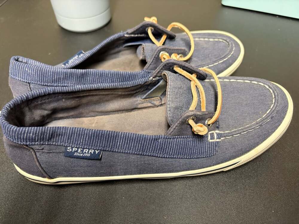 Sperry Top-Sider Blue Canvas Boat Shoes
